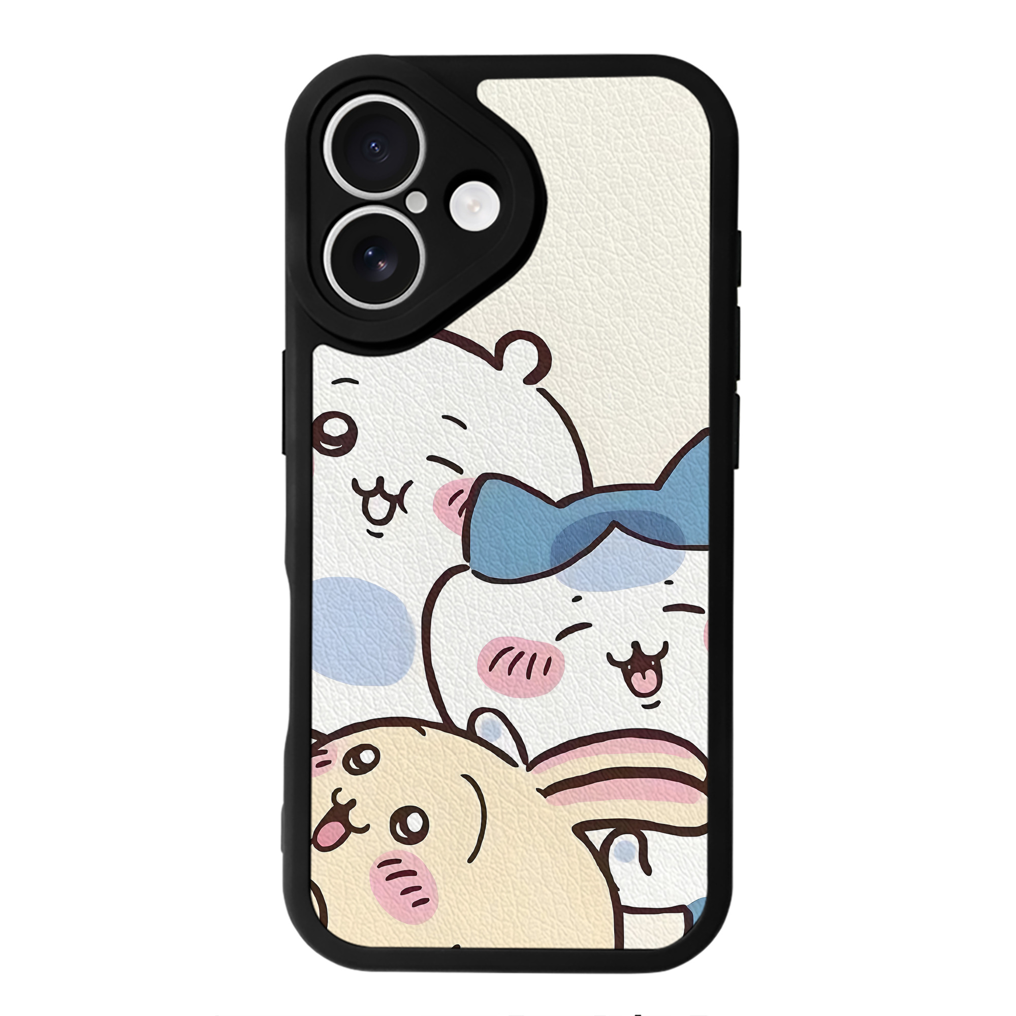 （画像用） ちいかわ Chii-kawa 【iPhone 16シリーズ対応】シリコンスマホケース（レザー調） 材質：シリコン